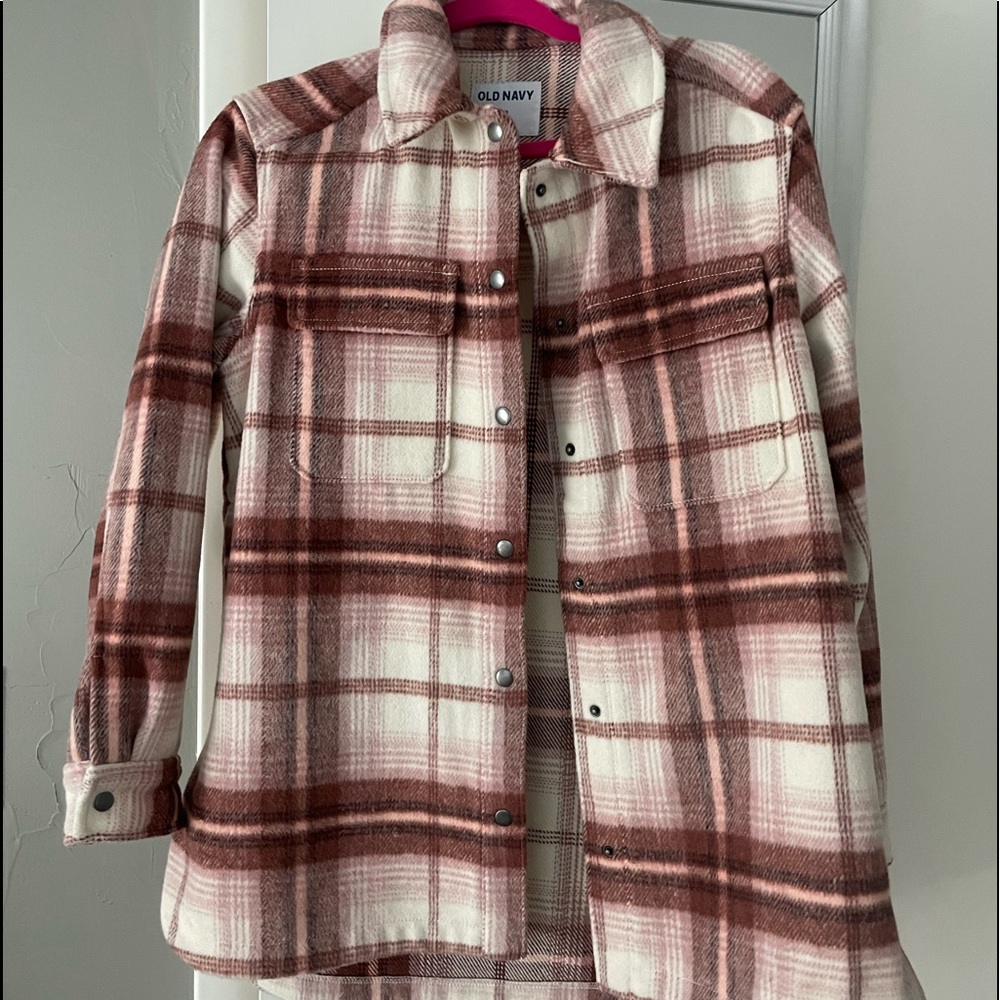 Pink shacket old navy